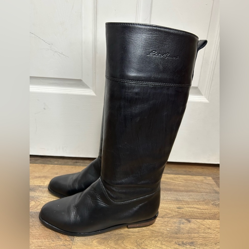 Eddie Bauer Vintage Black and Tan Boots - Picture 4 of 7